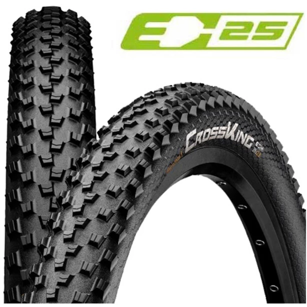 Continental Pneus VTT Cross King Performance Pneu à Tringles 26x2.2" E-25, Noir 3 Continental Pneus VTT Cross King Performance Pneu à Tringles 26x2.2" E-25, Noir