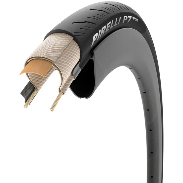 Pirelli Pneus Vélo De Route P7 Sport Pneu Pliable 700x26C, Noir 7 Pirelli Pneus Vélo De Route P7 Sport Pneu Pliable 700x26C, Noir – Image 5