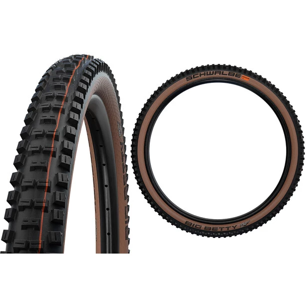 Schwalbe Pneus VTT Big Betty Pneu Pliable 29x2.40" Super Gravity Addix Soft Tubeless Easy 3 Schwalbe Pneus VTT Big Betty Pneu Pliable 29x2.40" Super Gravity Addix Soft Tubeless Easy