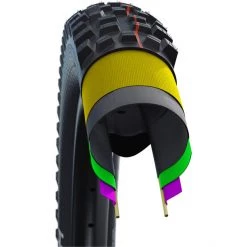 Schwalbe Pneus VTT Eddy Current Front Super Trail Evolution Pneu Pliable 27.5x2.60" TLE E-50 Addix Soft, Noir -Pneus VTT Soldes 2022 schwalbe eddy current front super trail evolution folding tyre 275x260 tle e 50 addix soft black 4